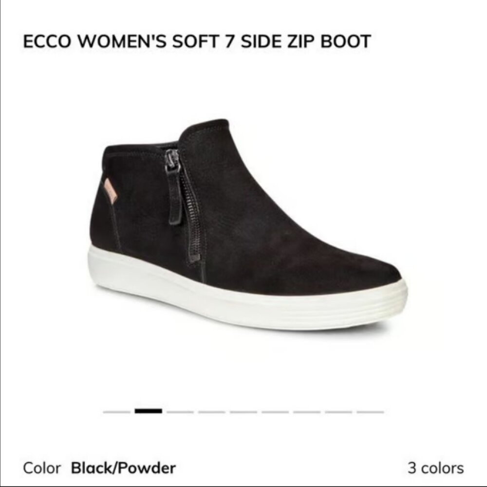 ECCO WOMEN'S SOFT 7 SIDE ZIP BOOT